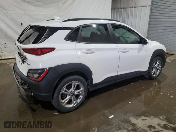 2023 Hyundai Kona SEL with VIN KM8K6CAB4PU943936, listed as a Copart auction lot 53480865 with 20,968 mi miles and Salvage Title. Bid and sale history available at carsss.com. Image 3.