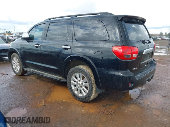 2008 Toyota Sequoia Platinum with VIN 5TDZY67A68S013121, listed as a IAAI auction lot 41789557 with 175,152 mi miles. Bid and sale history available at carsss.com. Image 3.