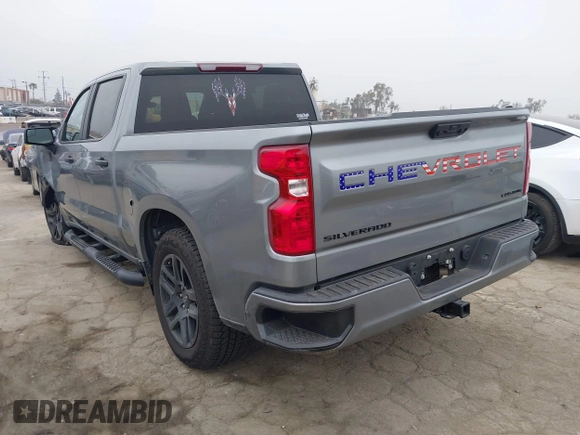 2024 Chevrolet Silverado 1500 Custom with VIN 3GCPABEK7RG311970, listed as a IAAI auction lot 42024754 with 7,976 mi miles and . Bid and sale history available at DreamBid. Image 3.