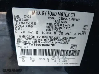 2024 Ford Maverick XL with VIN 3FTTW8B96RRA67706, listed as a IAAI auction lot 41687314 with 18,954 mi miles. Bid and sale history available at carsss.com. Image 9.