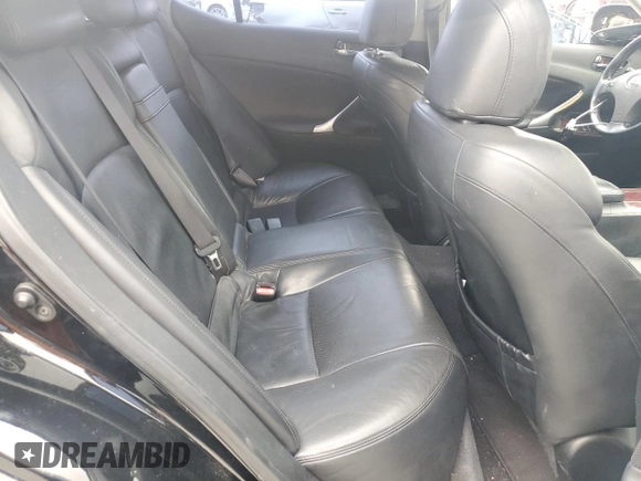 2008 Lexus IS with VIN JTHBK262482071014, listed as a Copart auction lot 53658945 with 127,798 mi miles and Salvage Title. Bid and sale history available at carsss.com. Image 10.