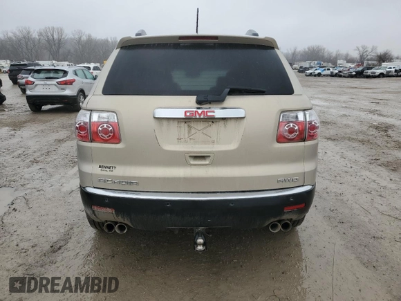 2011 GMC Acadia SLT2 with VIN 1GKKVSED4BJ306430, listed as a Copart auction lot 44215365 with 172,502 mi miles and Salvage Title. Bid and sale history available at carsss.com. Image 6.