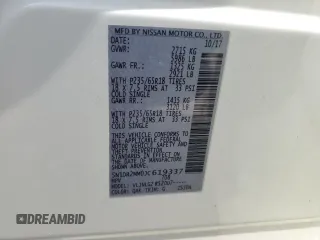 2018 Nissan Pathfinder SV with VIN 5N1DR2MM0JC619337, listed as a Copart auction lot 54335355 with 139,945 mi miles and Salvage title. Bid and sale history available at DreamBid. Image 14.