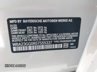 2025 BMW 2 Series 228 xDrive z VIN WBA23GG06S7S55337, wystawiony jako IAAI lot #42537114 z przebiegiem 5 917 mil mil oraz . Historia ofert i sprzedaży dostępna na DreamBid. Obrazek 9.
