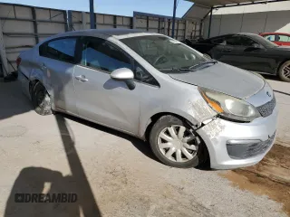 2016 Kia Rio LX with VIN KNADM4A33G6572223, listed as a Copart auction lot 48397975 with 113,933 mi miles and Salvage Title. Bid and sale history available at carsss.com. Image 4.