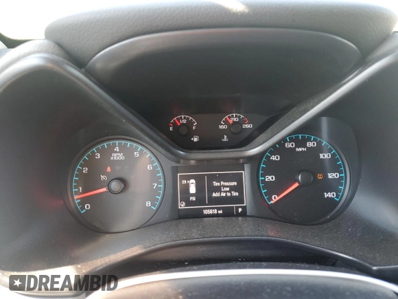 2017 Chevrolet Colorado 4WD WT with VIN 1GCGTBENXH1177831, listed as a Copart auction lot 61411185 with 105,618 mi miles and Salvage title. Bid and sale history available at DreamBid. Image 9.