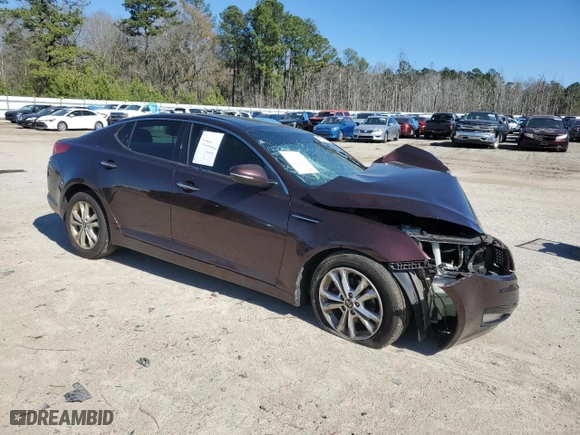 2011 Kia Optima EX with VIN KNAGN4A79B5085880, listed as a Copart auction lot 47295125 with 0 mi miles and Salvage Title. Bid and sale history available at carsss.com. Image 4.