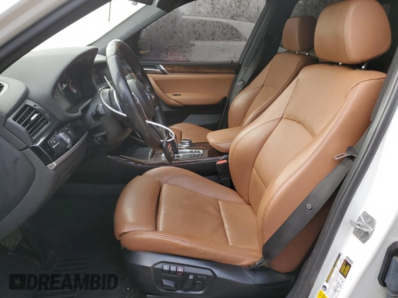 2017 BMW X3 xDrive35i with VIN 5UXWX7C56H0U39977, listed as a Copart auction lot 41337845 with 119,286 mi miles and Salvage Title. Bid and sale history available at DreamBid. Image 7.