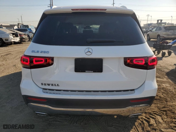 2020 Mercedes-Benz GLB with VIN W1N4M4GB5LW022476, listed as a Copart auction lot 88317235 with 64,362 mi miles and Salvage Title. Bid and sale history available at carsss.com. Image 6.