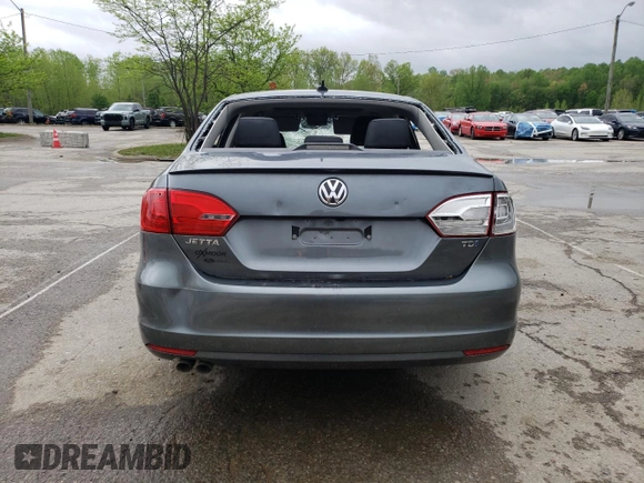 2014 Volkswagen Jetta TDI w/Premium with VIN 3VWLL7AJ1EM428536, listed as a Copart auction lot 53896765 with 75,525 mi miles and Salvage title. Bid and sale history available at DreamBid. Image 6.