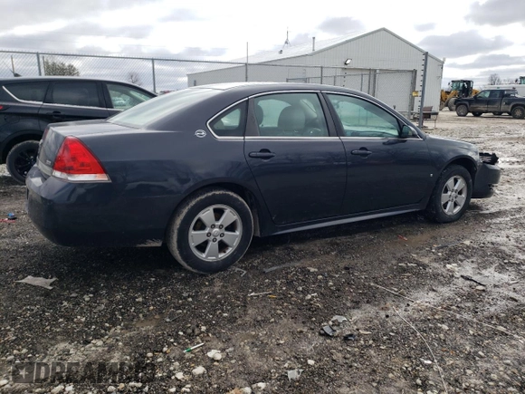 2009 Chevrolet Impala LT with VIN 2G1WT57K291106921, listed as a Copart auction lot 48038435 with 166,315 mi miles and Salvage Title. Bid and sale history available at DreamBid. Image 3.