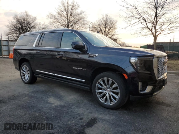 2023 GMC Yukon XL Denali with VIN 1GKS1JKL4PR215930, listed as a Copart auction lot 43771215 with 73,769 mi miles and Clean Title. Bid and sale history available at carsss.com. Image 4.