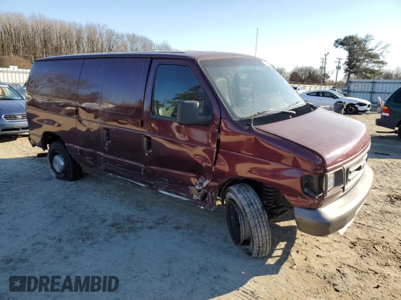 2006 Ford Econoline Cargo with VIN 1FTNE24L76HA64182, listed as a Copart auction lot 86609464 with 194,667 mi miles and Salvage Title. Bid and sale history available at carsss.com. Image 4.