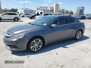2017 Acura ILX w/Premium Pkg with VIN 19UDE2F72HA015335, listed as a Copart auction lot 54793755 with 63,474 mi miles and Salvage Title. Bid and sale history available at carsss.com. Image 1.