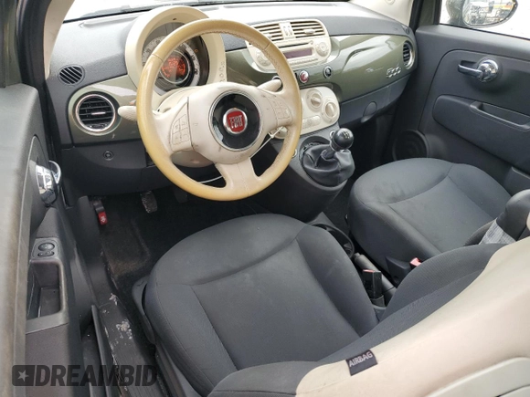 2013 FIAT 500 Pop z VIN 3C3CFFAR0DT544152, wystawiony jako Copart lot #59505585 z przebiegiem 66 326 mil mil oraz Szkoda całkowita • Salvage title. Historia ofert i sprzedaży dostępna na DreamBid. Obrazek 8.