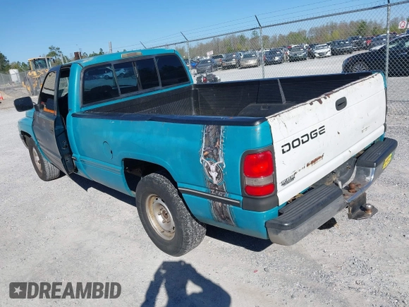 1997 Dodge Ram 1500 with VIN 1B7HC16Y6VS148615, listed as a IAAI auction lot 41852710 with 253,322 mi miles. Bid and sale history available at carsss.com. Image 3.