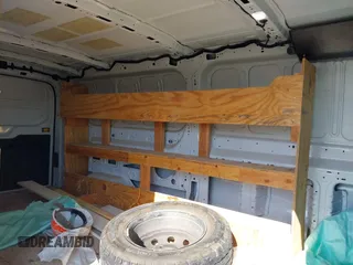 2022 Ford Transit Cargo with VIN 1FTYE1YG3NKA77243, listed as a IAAI auction lot 41231977 with 55,300 mi miles and . Bid and sale history available at DreamBid. Image 8.