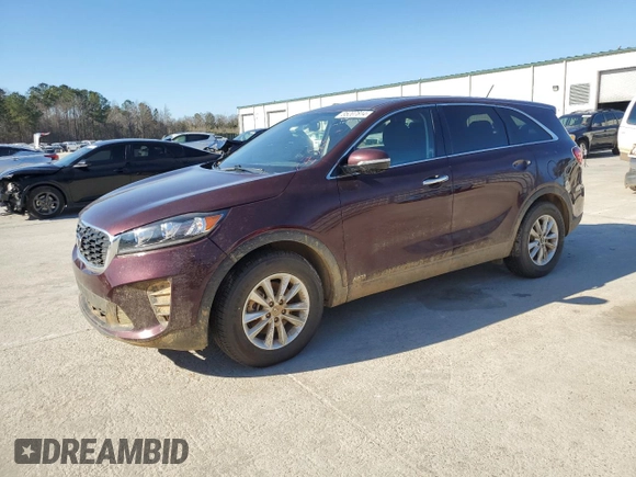 2020 Kia Sorento LX V6 with VIN 5XYPGDA57LG618541, listed as a Copart auction lot 85207814 with 85,435 mi miles and Salvage Title. Bid and sale history available at carsss.com. Image 1.