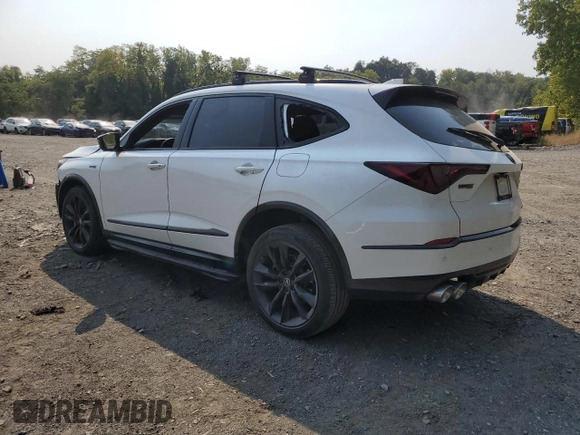 2022 Acura MDX Type S w/Advance Package with VIN 5J8YD8H8XNL003205, listed as a Copart auction lot 71120804 with 0 mi miles and Salvage Title. Bid and sale history available at carsss.com. Image 2.