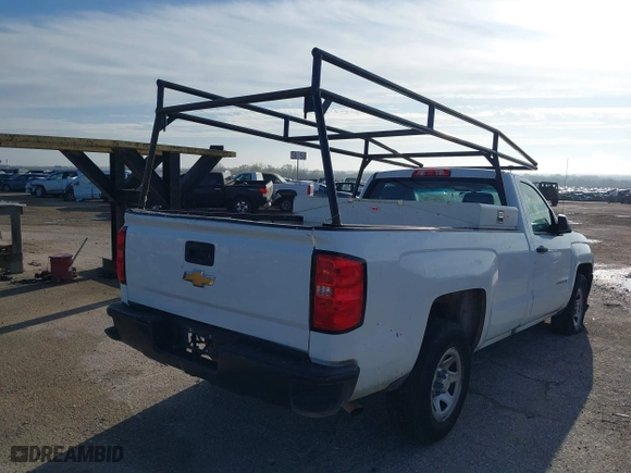 2018 Chevrolet Silverado 1500 Work Truck with VIN 1GCNCNEHXJZ264512, listed as a IAAI auction lot 41173158 with 126,311 mi miles. Bid and sale history available at carsss.com. Image 4.