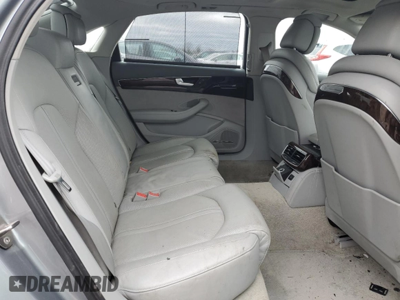 2011 Audi A8 with VIN WAURVAFD9BN006004, listed as a Copart auction lot 47996165 with 132,799 mi miles and Salvage title. Bid and sale history available at DreamBid. Image 10.