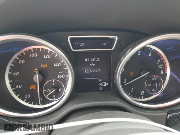 2012 Mercedes-Benz M 350 with VIN 4JGDA5HB3CA025020, listed as a Copart auction lot 55422085 with 156,243 mi miles and Salvage title. Bid and sale history available at DreamBid. Image 9.