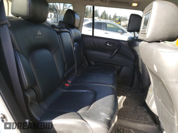 2011 Infiniti QX56 8-passenger z VIN JN8AZ2NC0B9301816, wystawiony jako Copart lot #47070355 z przebiegiem Nie podano mil oraz Szkoda całkowita • Salvage title. Historia ofert i sprzedaży dostępna na DreamBid. Obrazek 11.