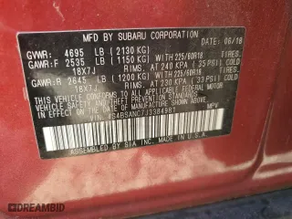 2018 Subaru Outback Limited with VIN 4S4BSANC7J3384981, listed as a Copart auction lot 53449345 with 70,708 mi miles and Salvage Title. Bid and sale history available at carsss.com. Image 14.