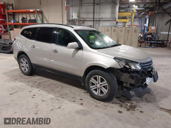 2015 Chevrolet Traverse LT with VIN 1GNKRHKDXFJ194964, listed as a IAAI auction lot 41728795 with 167,760 mi miles and . Bid and sale history available at DreamBid. Image 1.