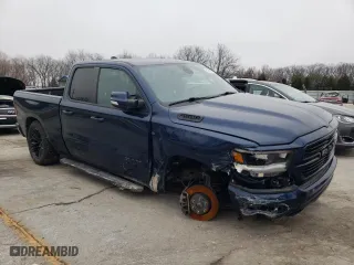 2019 Ram 1500 Rebel with VIN 1C6SRFET5KN870103, listed as a Copart auction lot 43571475 with 48,153 mi miles and Salvage Title. Bid and sale history available at carsss.com. Image 4.
