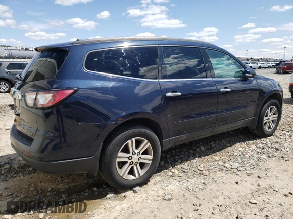 2015 Chevrolet Traverse LT z VIN 1GNKVHKD4FJ346717, wystawiony jako Copart lot #56950255 z przebiegiem Nie podano mil oraz Czysty tytuł • Clean title. Historia ofert i sprzedaży dostępna na DreamBid. Obrazek 3.