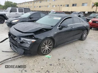 2023 Mercedes-Benz CLA 45 AMG with VIN W1K5J5DB9PN414523, listed as a Copart auction lot 52193645 with 27,492 mi miles and Salvage Title. Bid and sale history available at DreamBid. Image 1.