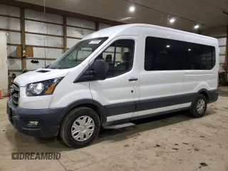 2020 Ford Transit Passenger XL z VIN 1FBAX2C84LKA34033, wystawiony jako Copart lot #41795185 z przebiegiem 47 635 mil mil oraz Szkoda całkowita • Salvage title. Historia ofert i sprzedaży dostępna na DreamBid. Obrazek 1.