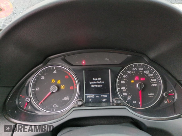 2014 Audi Q5 Premium Plus with VIN WA1CMAFP3EA095354, listed as a Copart auction lot 82421174 with 146,500 mi miles and Salvage title. Bid and sale history available at DreamBid. Image 9.