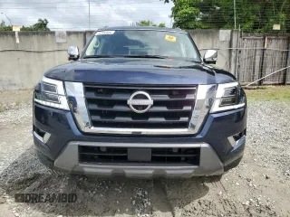 2024 Nissan Armada Platinum with VIN JN8AY2DB0R9850275, listed as a Copart auction lot 75102554 with 5,760 mi miles and Salvage Title. Bid and sale history available at carsss.com. Image 5.
