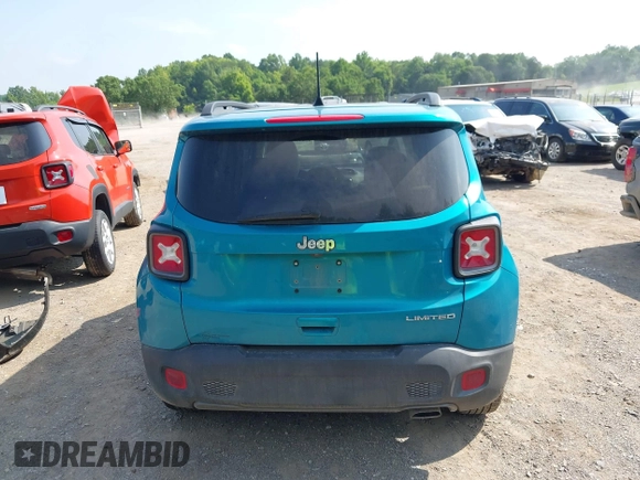 2020 Jeep Renegade Limited with VIN ZACNJAD18LPL69647, listed as a IAAI auction lot 42435120 with 62,767 mi miles and . Bid and sale history available at DreamBid. Image 16.