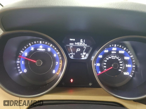 2013 Hyundai Elantra GLS z VIN 5NPDH4AE0DH407773, wystawiony jako Copart lot #58018805 z przebiegiem 149 353 mil mil oraz Szkoda całkowita • Salvage title. Historia ofert i sprzedaży dostępna na DreamBid. Obrazek 9.