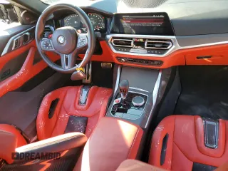 2023 BMW M4 Competition xDrive with VIN WBS43AZ06PCM15004, listed as a Copart auction lot 43222884 with 18,658 mi miles. Bid and sale history available at carsss.com. Image 8.