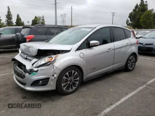 2017 Ford C-Max Energi Titanium with VIN 1FADP5FU3HL102770, listed as a Copart auction lot 56334723 with 77,388 mi miles. Bid and sale history available at carsss.com. Image 1.