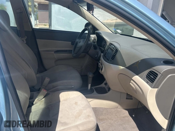 2008 Hyundai Accent GLS with VIN KMHCN46C68U190250, listed as a Copart auction lot 52031835 with 238,026 mi miles and Salvage Title. Bid and sale history available at carsss.com. Image 5.