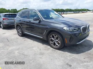 2024 BMW X3 sDrive30i with VIN 5UX43DP09R9T81912, listed as a IAAI auction lot 42190431 with 35,836 mi miles and . Bid and sale history available at DreamBid. Image 1.