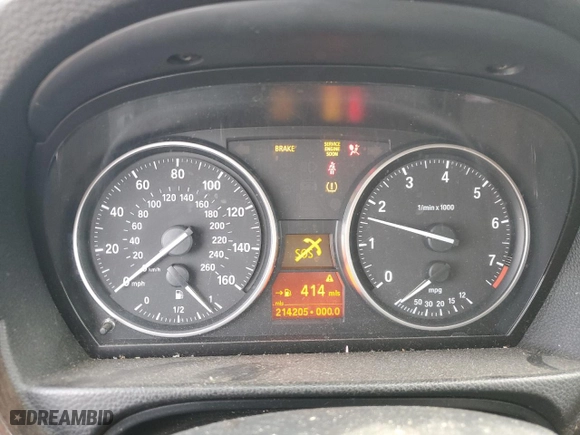 2008 BMW 3 Series 328i with VIN WBAVC53528FZ88308, listed as a Copart auction lot 44586365 with 214,205 mi miles and Non Repairable. Bid and sale history available at carsss.com. Image 9.