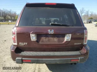 2008 Honda Pilot EX with VIN 5FNYF18498B041495, listed as a Copart auction lot 50946055 with 163,527 mi miles and Salvage Title. Bid and sale history available at carsss.com. Image 6.