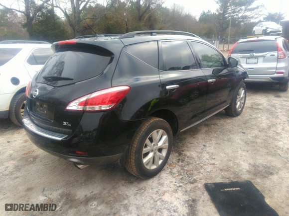 2012 Nissan Murano S with VIN JN8AZ1MU0CW111814, listed as a IAAI auction lot 41136966 with 205,809 mi miles. Bid and sale history available at carsss.com. Image 4.