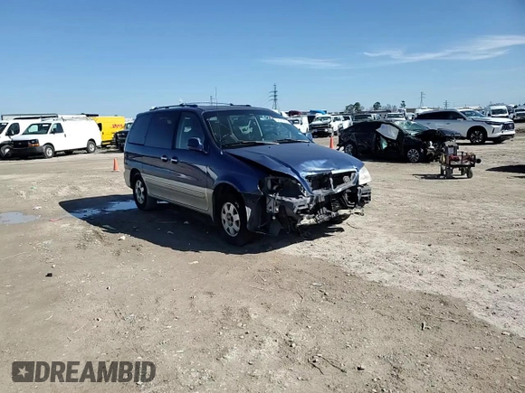 2003 Kia Sedona LX with VIN KNDUP131736409797, listed as a Copart auction lot 46902855 with 142,091 mi miles and Salvage Title. Bid and sale history available at carsss.com. Image 12.