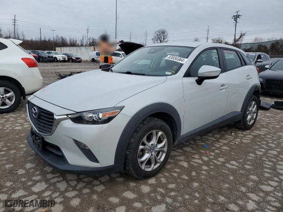 2018 Mazda CX-3 Sport with VIN JM1DKFB74J0318410, listed as a Copart auction lot 83656364 with 87,853 mi miles and Salvage Title. Bid and sale history available at carsss.com. Image 1.