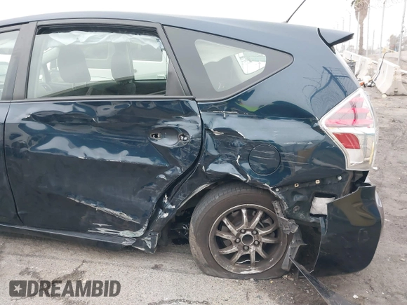 2017 Toyota Prius v Two with VIN JTDZN3EU2HJ061734, listed as a IAAI auction lot 41517072 with 99,294 mi miles. Bid and sale history available at carsss.com. Image 6.