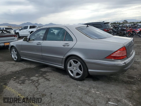 2003 Mercedes-Benz S 430 z VIN WDBNG70J83A335555, wystawiony jako Copart lot #58797335 z przebiegiem 269 559 mil mil oraz Szkoda całkowita • Salvage title. Historia ofert i sprzedaży dostępna na DreamBid. Obrazek 2.
