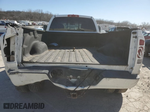 2006 Dodge 3500 SLT with VIN 3D7MX48C86G164397, listed as a Copart auction lot 47233485 with 167,605 mi miles and Salvage title. Bid and sale history available at DreamBid. Image 6.