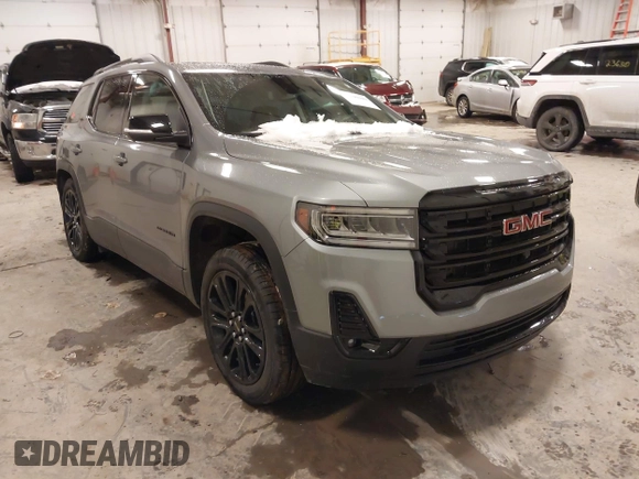 2023 GMC Acadia SLT with VIN 1GKKNULSXPZ263525, listed as a IAAI auction lot 41296040 with 8,631 mi miles and . Bid and sale history available at DreamBid. Image 1.